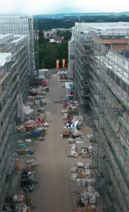Vue aérienne — grand projet urbain Lirom